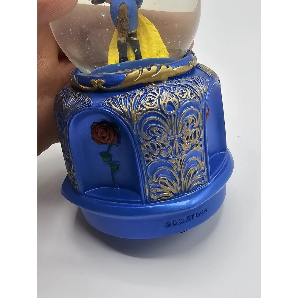 Disney Beauty And The Beast Snow Globe Dancing‎ Water Globe Small 5